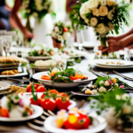 What are some creative ways to save money on wedding catering?