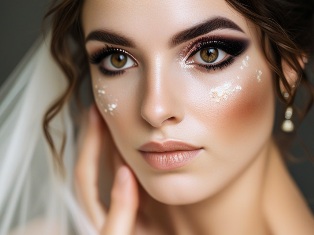 How can I cover up dark circles and blemishes on my wedding day?