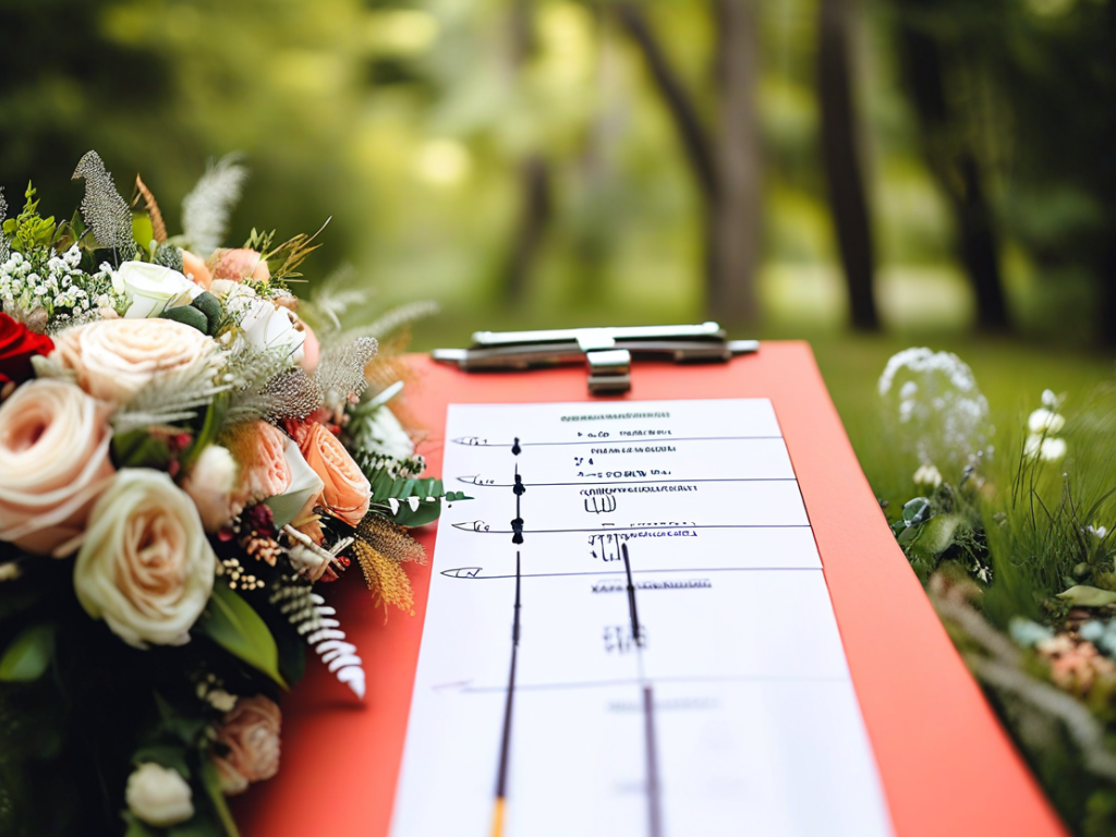 What are the best tips for creating a wedding day timeline?