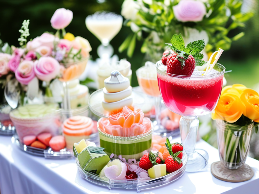 What refreshments should I serve at a bridal shower?