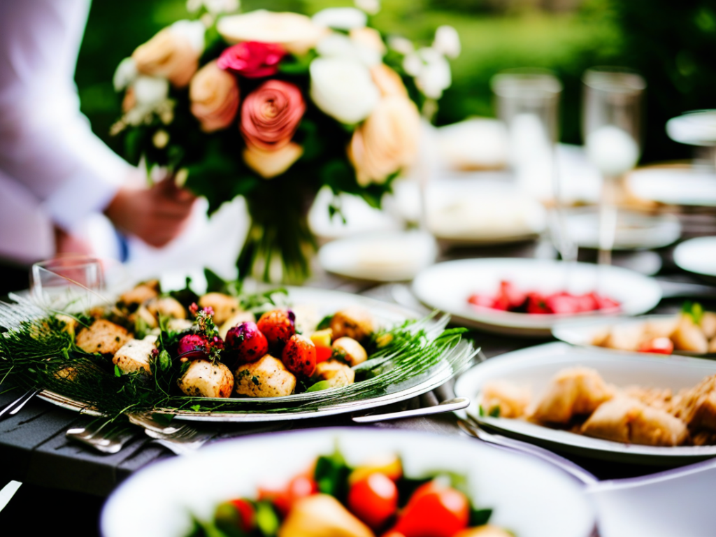 What are some creative ways to save on wedding catering costs?