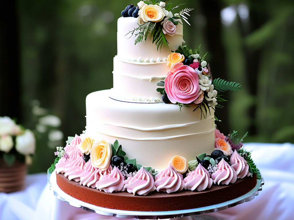 What are some creative alternatives to a traditional wedding cake?