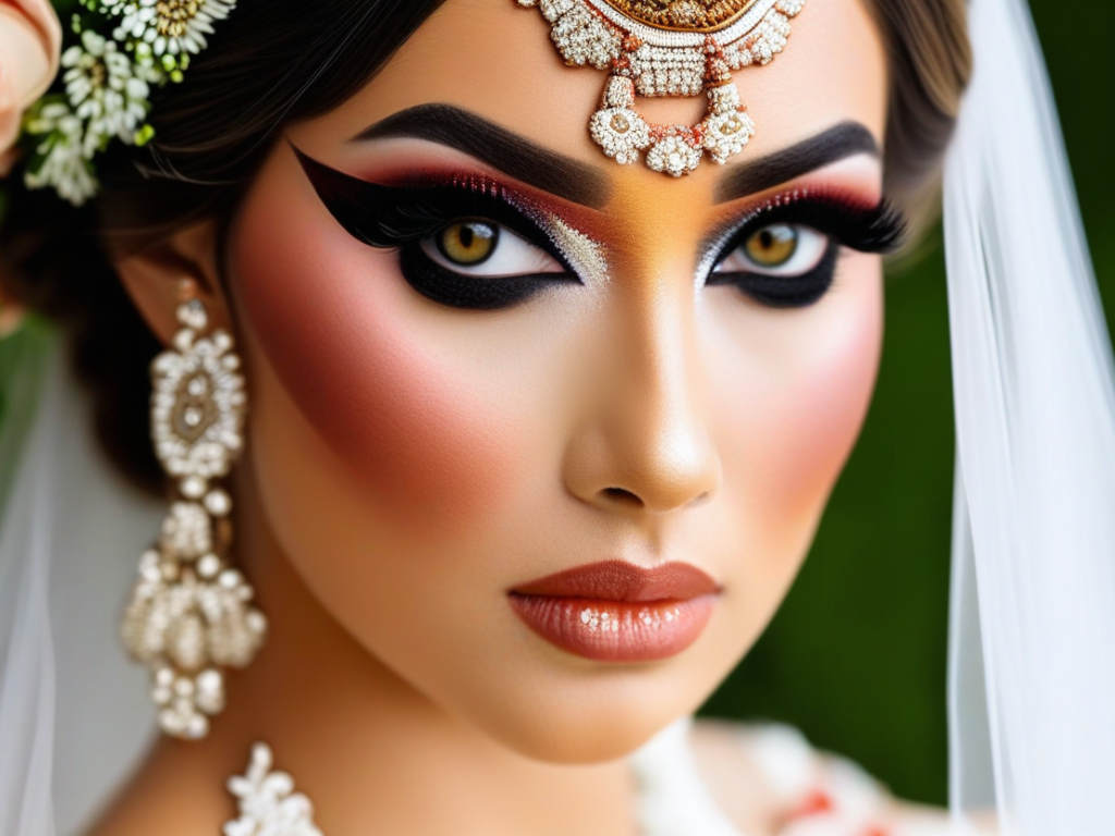 Which wedding makeup looks are best for brides wanting to honor their heritage?