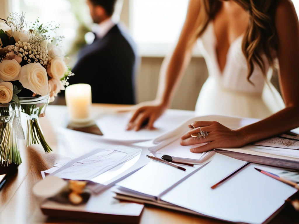 How can I stay organized and stress-free during the wedding planning process?