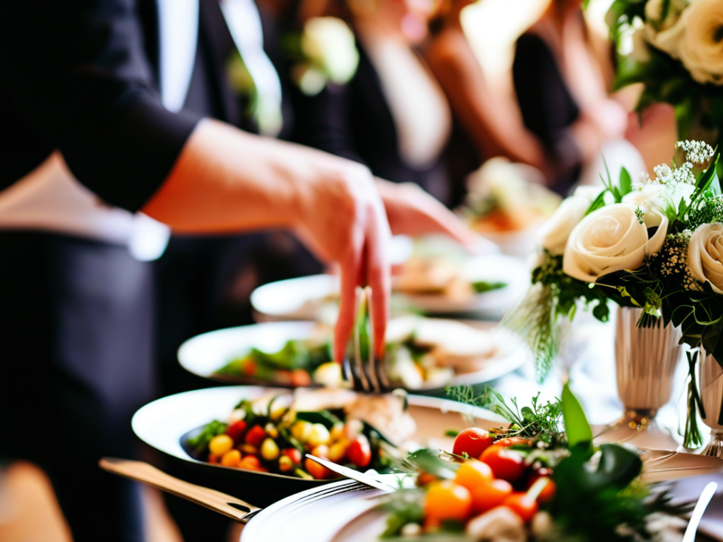 What should I consider when choosing a wedding caterer?