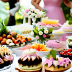 What are some creative food ideas for a bridal shower?