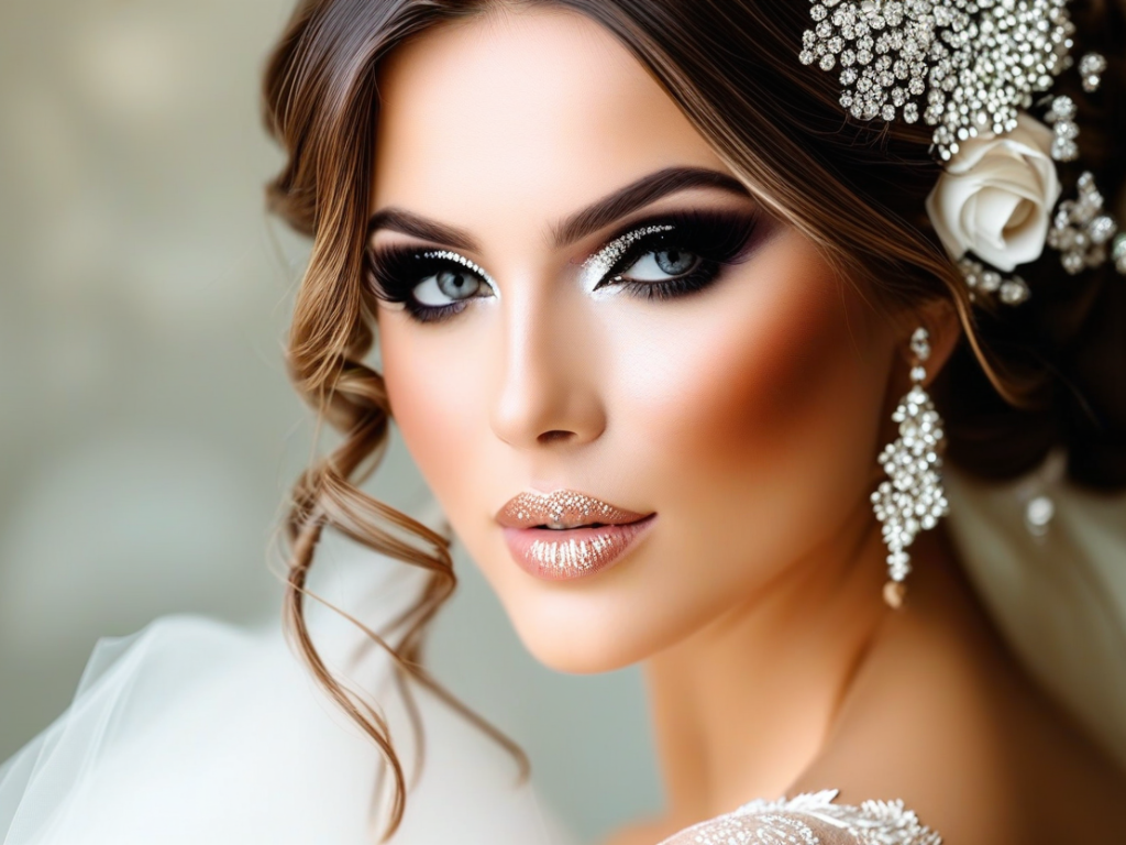 Accessorize Your Wedding Look with Glamorous Hair and Makeup Ideas