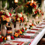 What are some creative ways to infuse cultural flair into wedding decor and design?