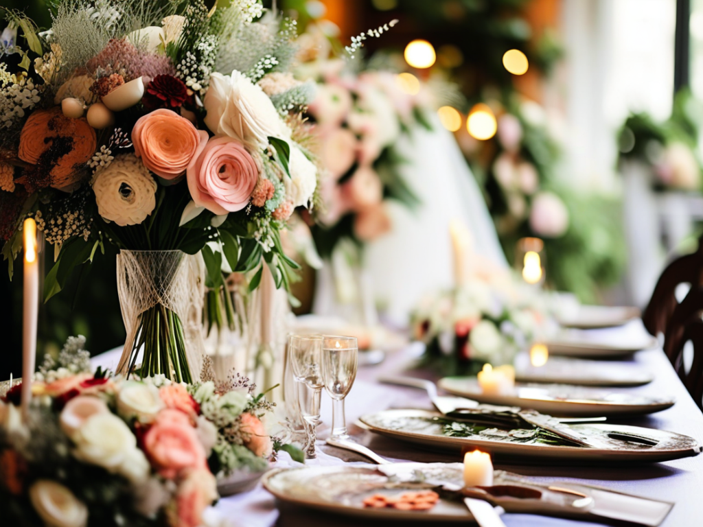 How can I cut costs on wedding decorations without sacrificing style?