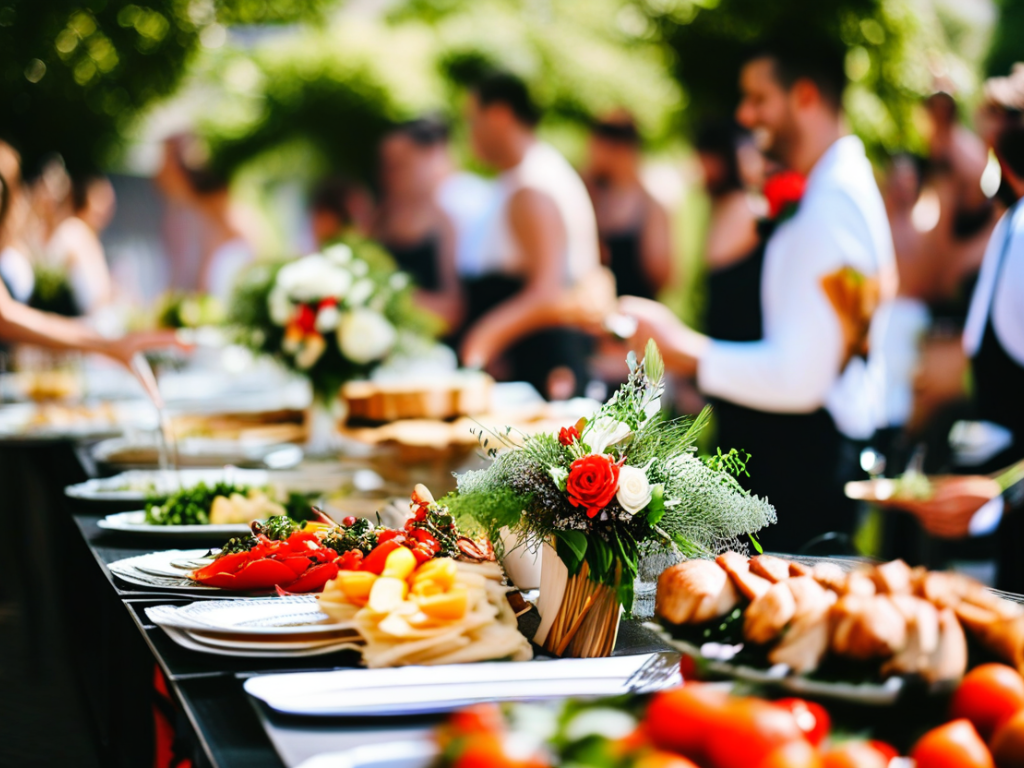 How can I save money on wedding catering without sacrificing quality?