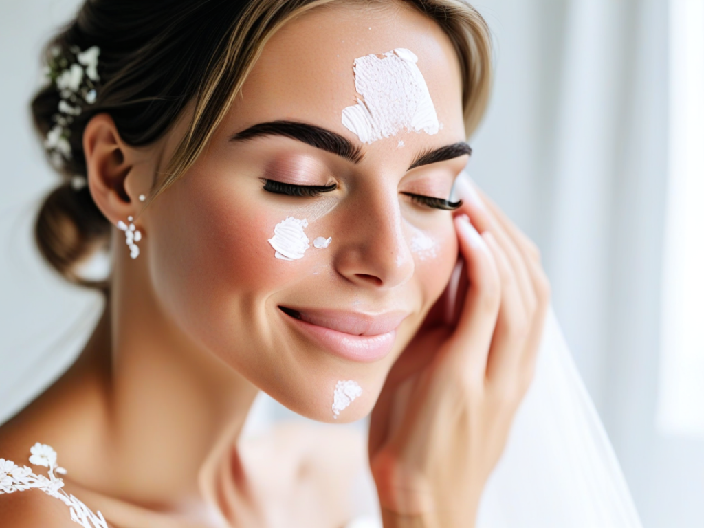 What skincare routine should I follow leading up to my wedding day?