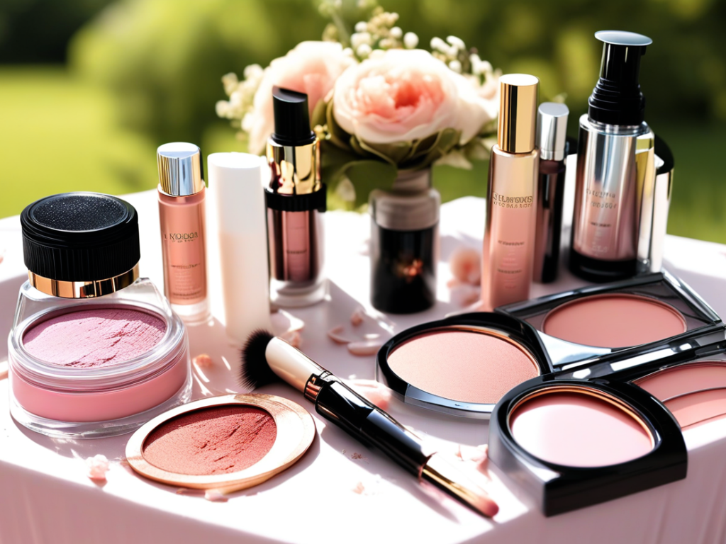 What are some long-lasting makeup products for a summer wedding?