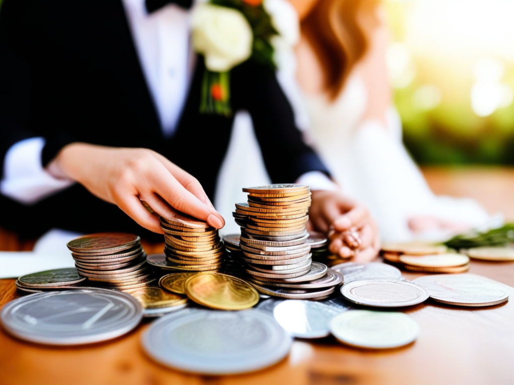 What are some practical financial tips for managing wedding expenses?