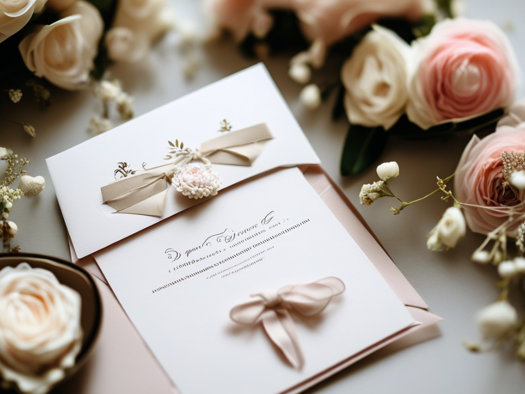 How can I create elegant wedding invitations on a budget?