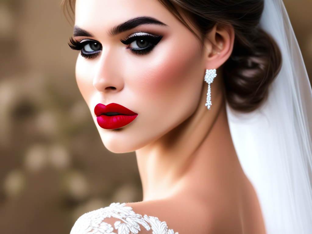 How do I choose the right lipstick shade for my wedding dress?