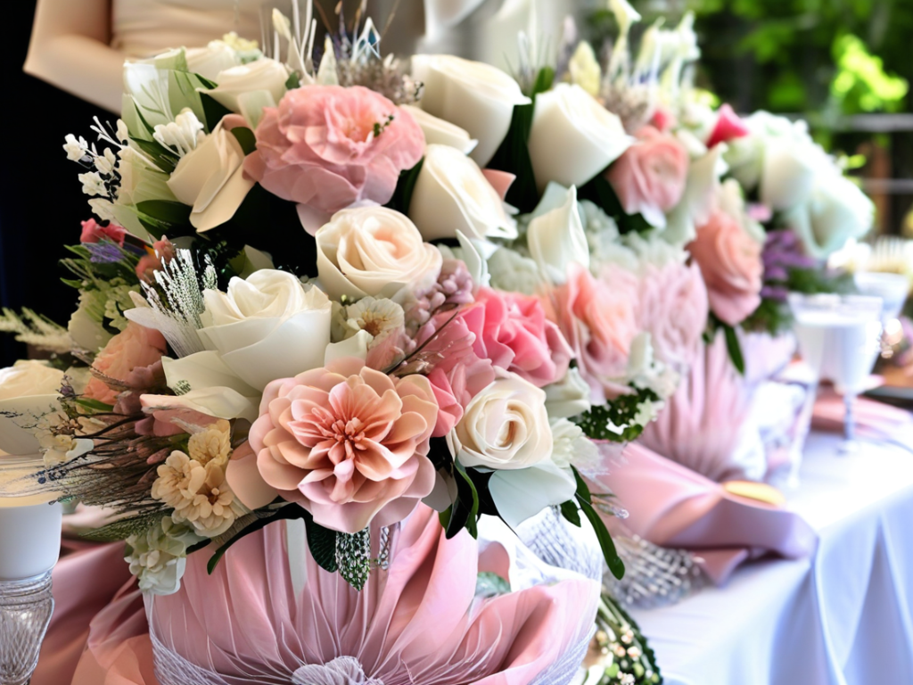 Easy and elegant bridal shower centerpiece ideas